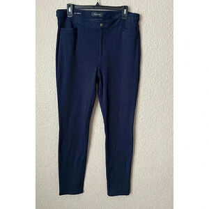 Talbots Womens Lexington Jegging Navy Blue Ankle Length Pants Size 10
